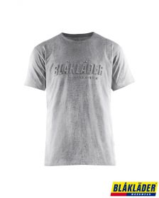 BLAKLADER Koszulka T-Shirt 3D 3531, kolor szary melanż