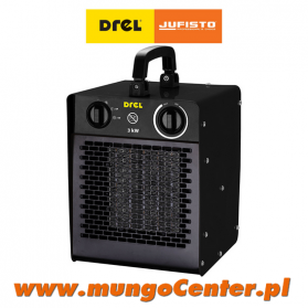DREL Nagrzewnica elektryczna DREL CON NGE 11103 230V, moc 3kW z termostatem i wentylatorem.