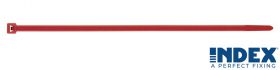 INDEX Opaska kablowa czerwona BN-RO 2,5x100, nylon, opak. 100szt