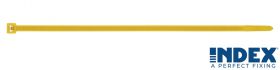 INDEX Opaska kablowa żółta BN-AM 2,5x100, nylon, opak. 100szt