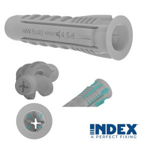 INDEX Dybel TN4S 6x30, nylon, opak. 100szt