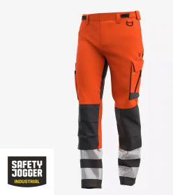 SAFETY JOGGER Spodnie robocze męskie SCUTI HIVIS orange/dark grey