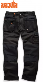 SCRUFFS Spodnie robocze Worker Plus czarne